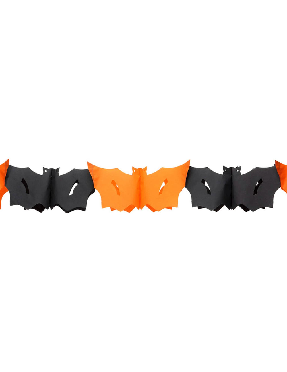 girlanda s netopirji za halloween v oranžna in črni za dekoracijo