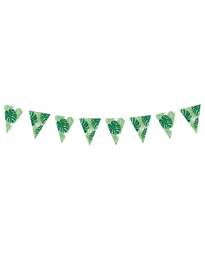 Tropski listi karton za Pennant Garland 15 cm x 1,3 m