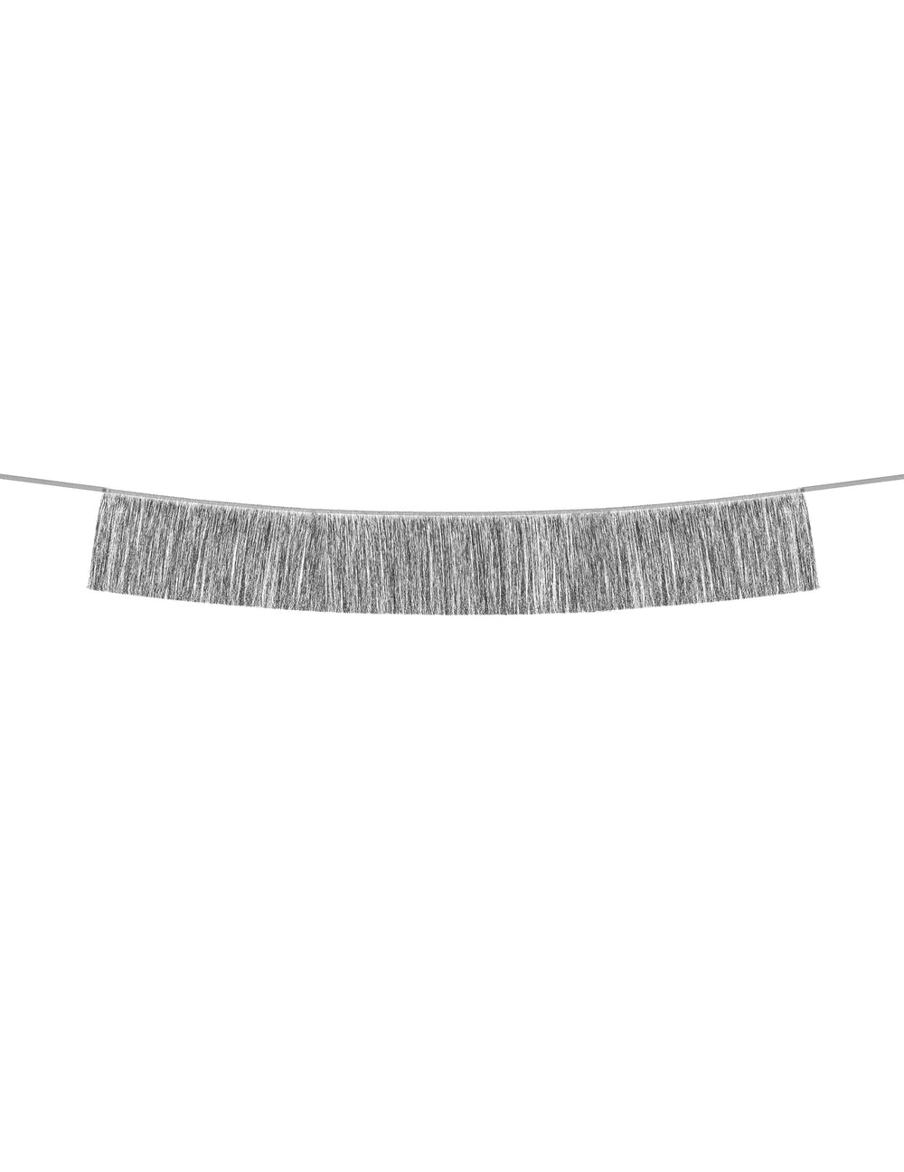 Guirlande de fils à franges pour fête argentée