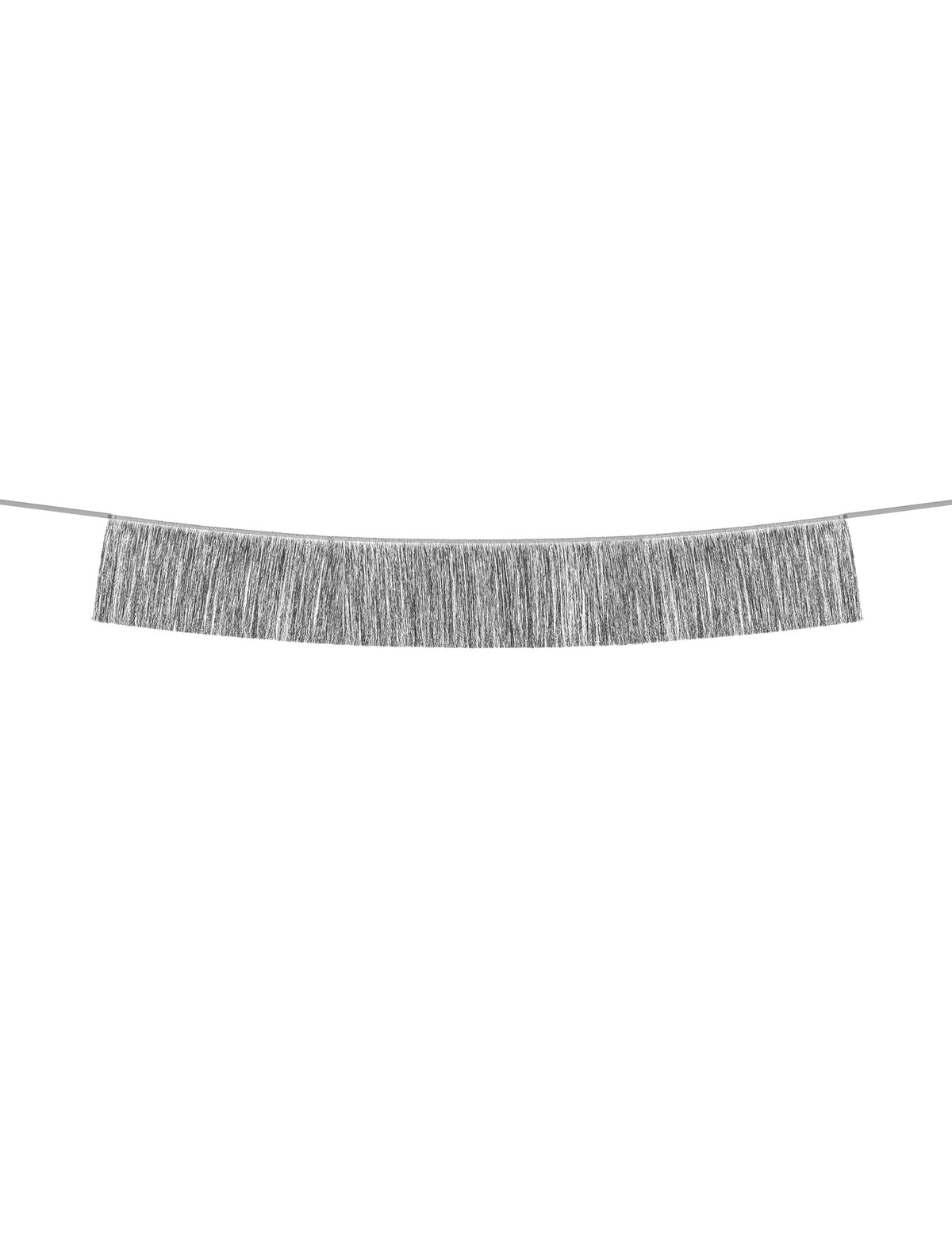 Guirlande de fils à franges pour fête argentée