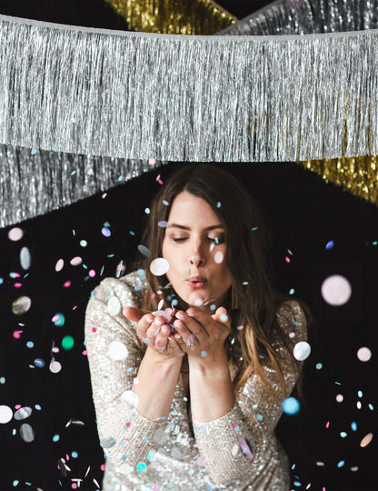 Girlanda iz srebrne resice 135 cm