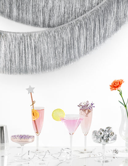 Girlanda iz srebrne resice 135 cm