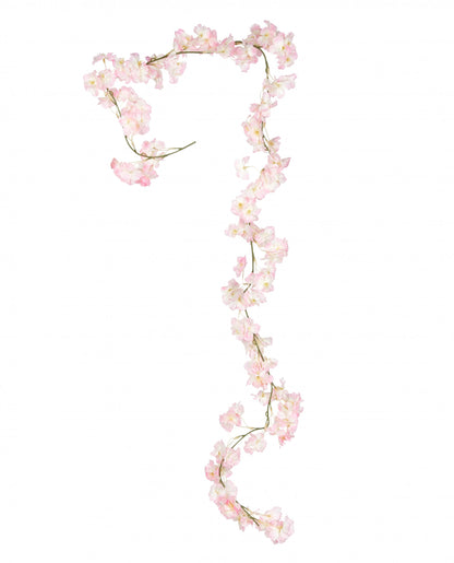 Girlanda iz roza češnjevih cvetov 1,80 m za poročno dekoracijo