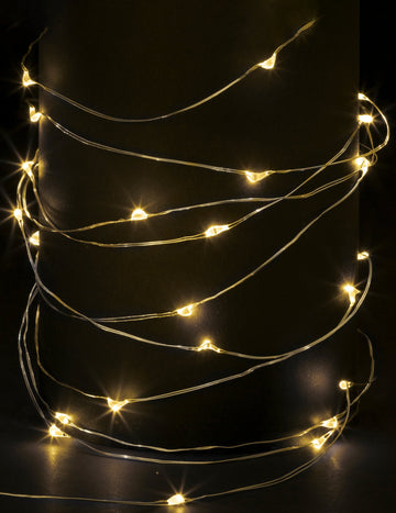 Topla bela svetloba jelka Garland 10 m