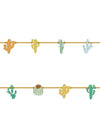 Guirlande en carton cactus pour décoration mexicaine multicolore
