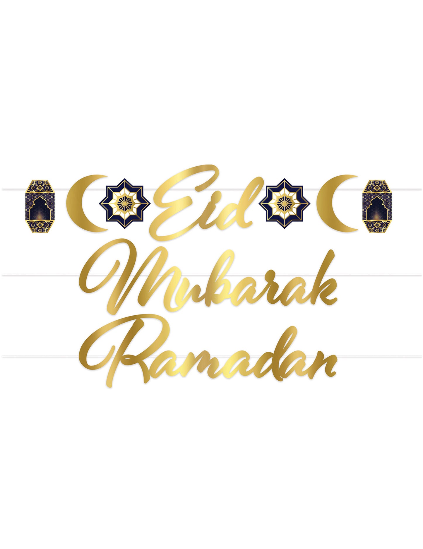 Zlati Mubarak Eid Mubarak 182 cm karton