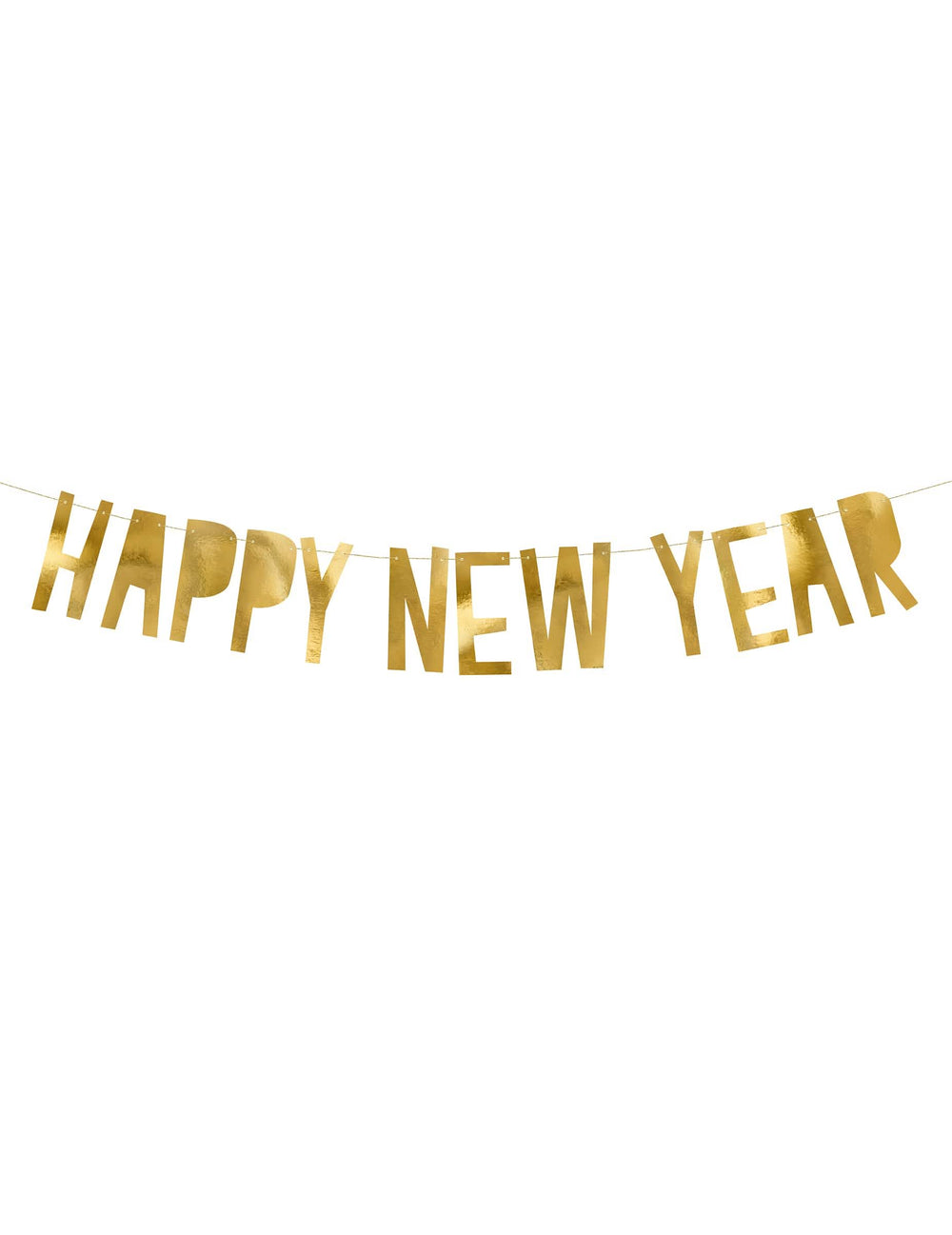 Kartonska girlanda Happy New Year za zlato dekoracijo zabave