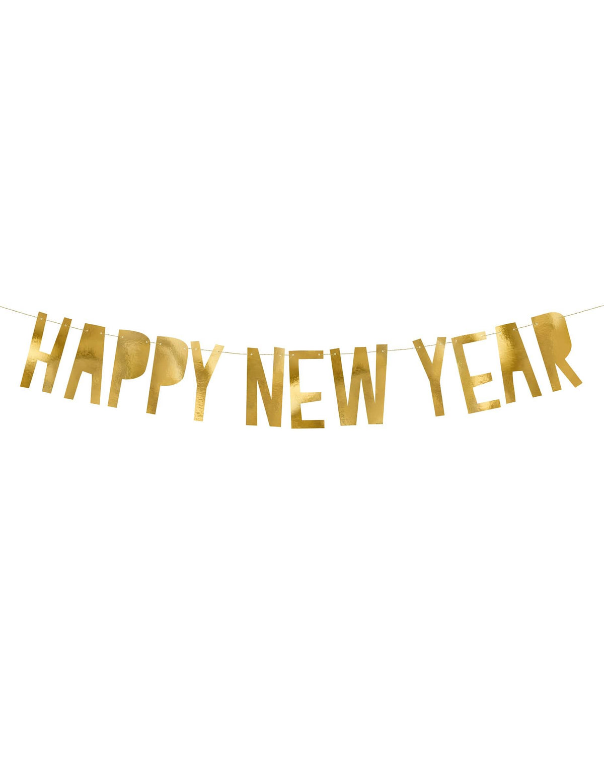 Kartonska girlanda Happy New Year za zlato dekoracijo zabave