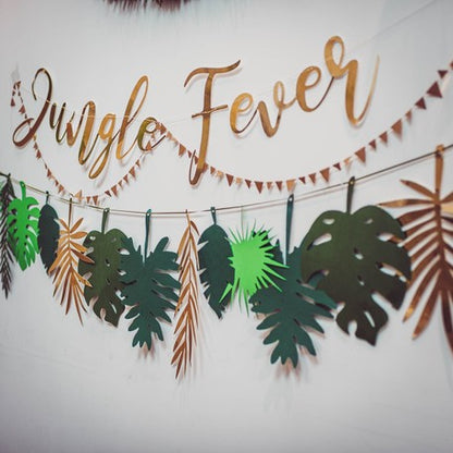 Zlata vročina Jungle Garland Gold 1,20 m