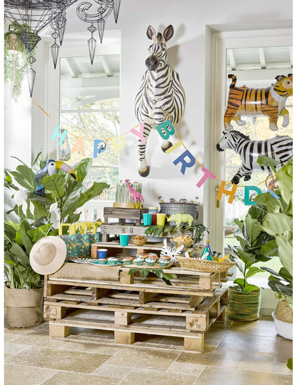 Kartonska girlanda z motivom džungle za zabave in rojstni dan 3,5 m