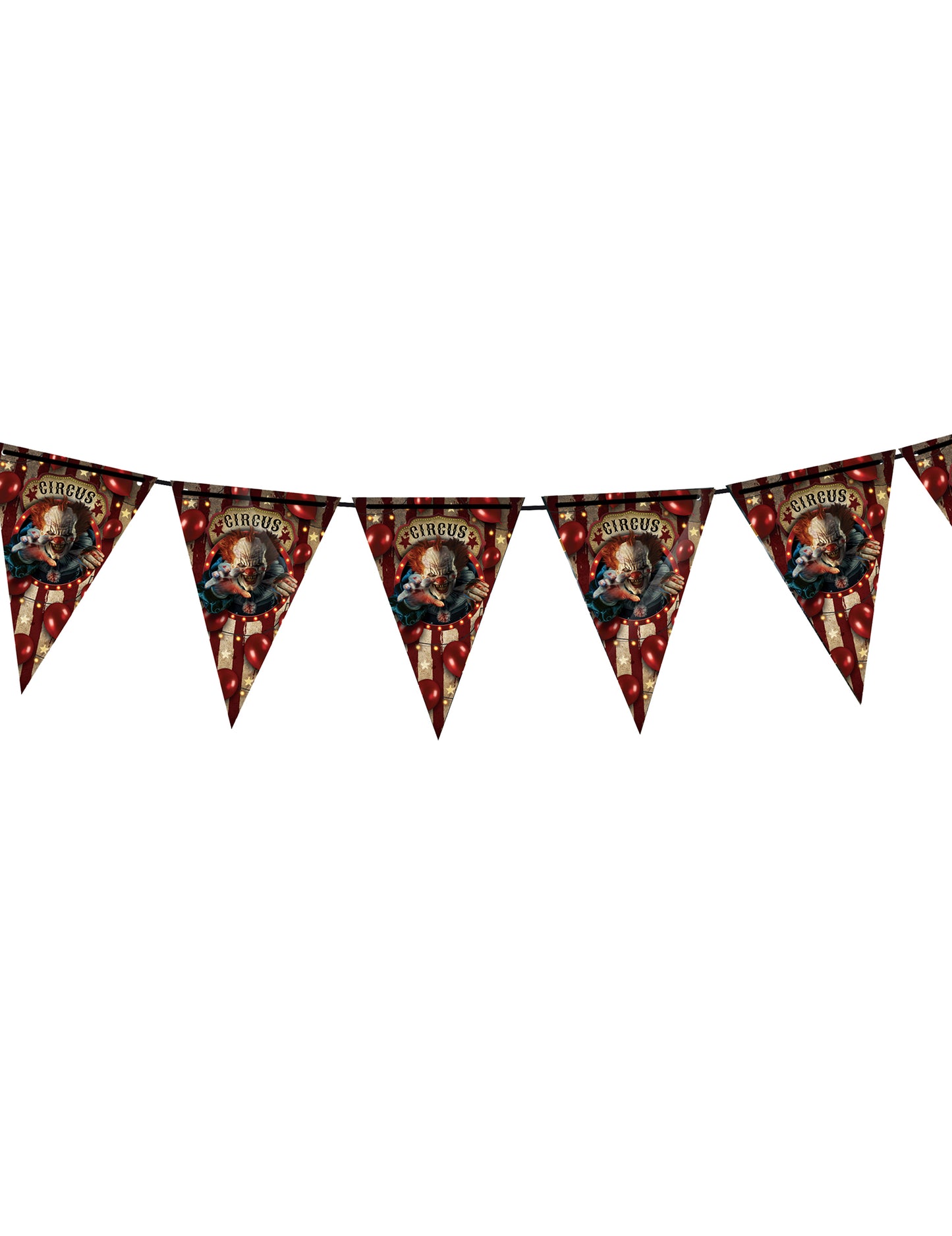 Halloween Clown Plastic Garland 3 m