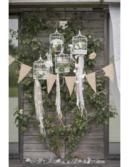 3-metrski venček iz jute za rustikalno poroko