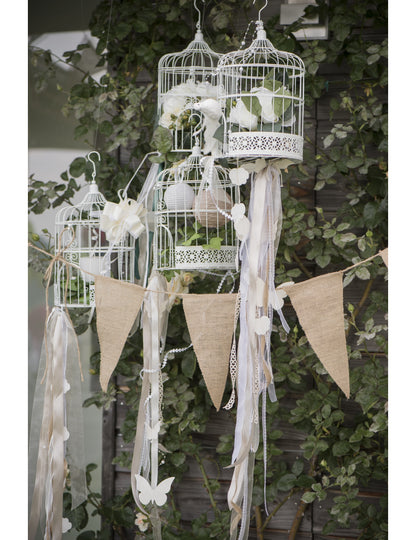 3-metrski venček iz jute za rustikalno poroko