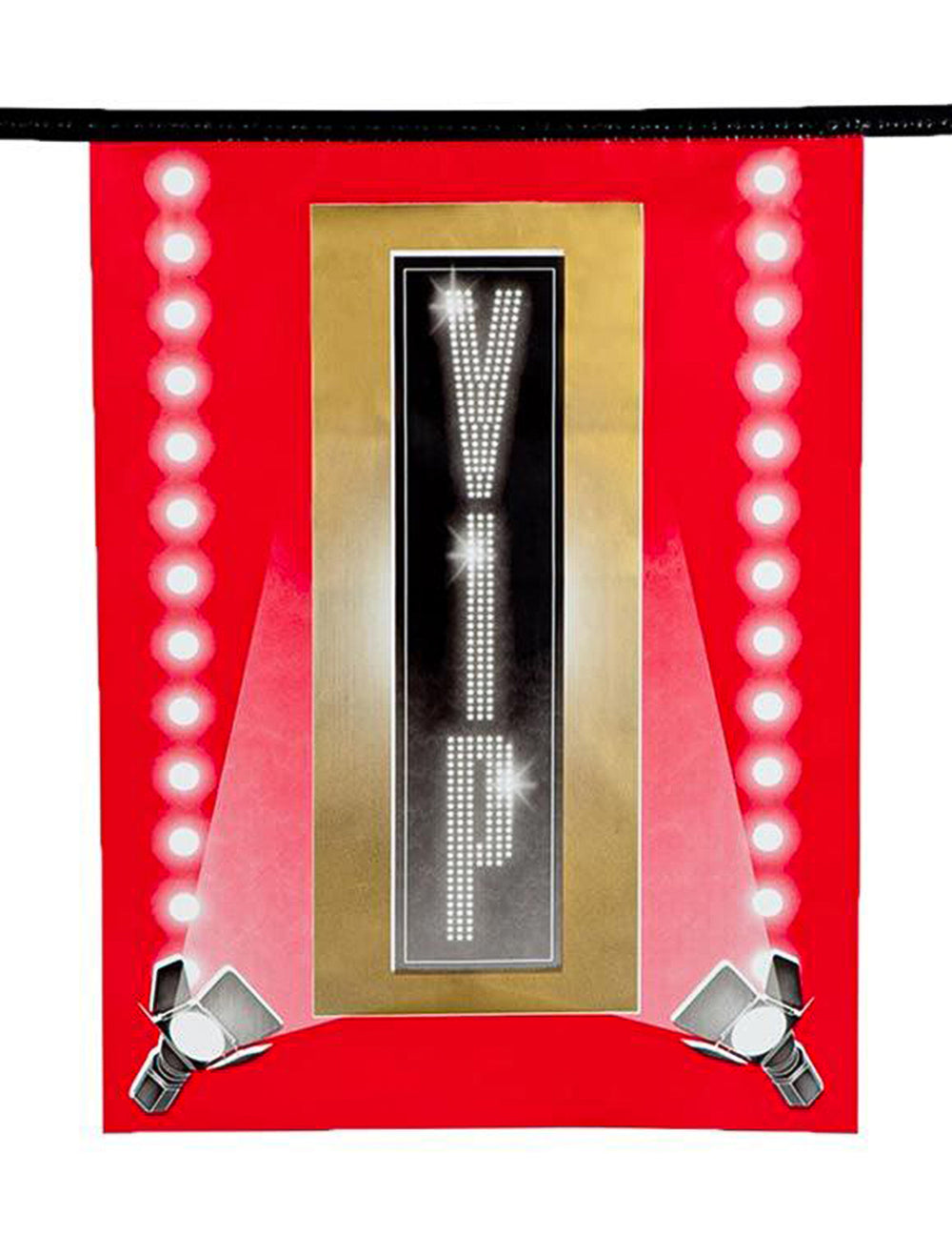 Gros plan sur un fanion de la guirlande fanions papier VIP pour décoration cinéma