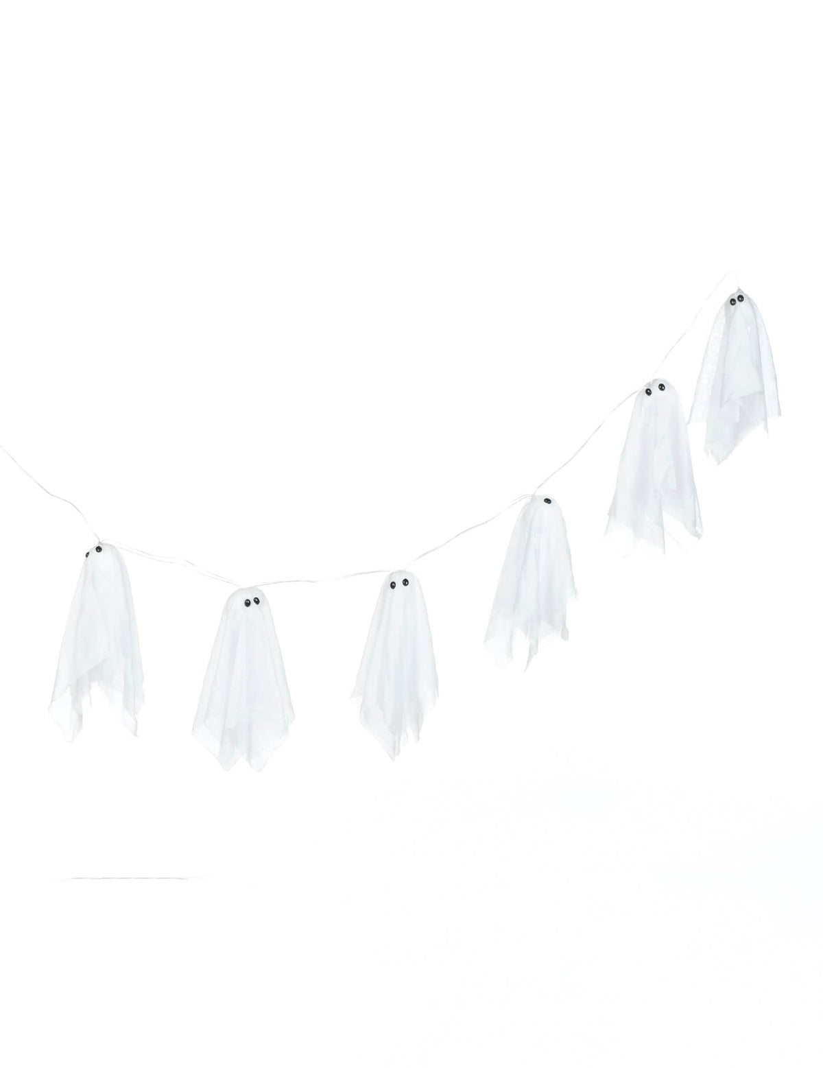 Pregled svetleče girlande z duhovi halloween
