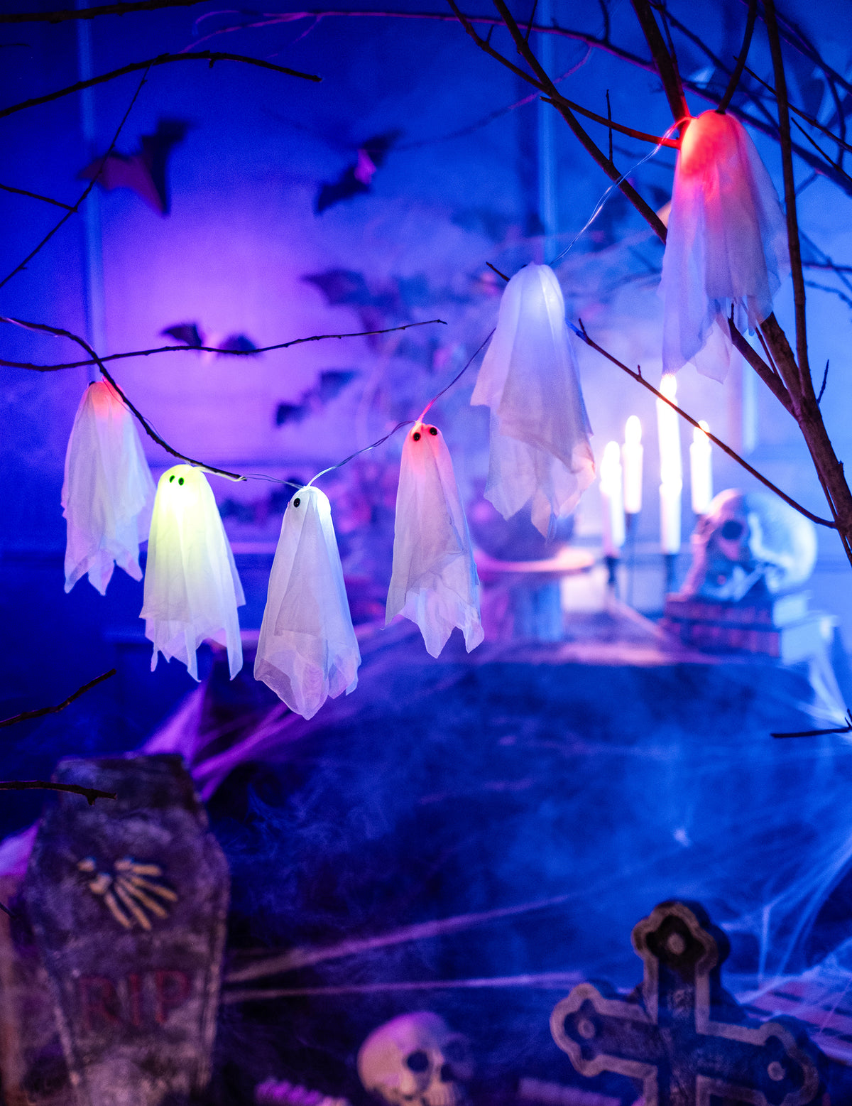 Halloween Luminous Ghost Garland 150 cm