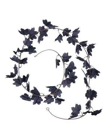 Girlanda iz črnih listov 180 cm