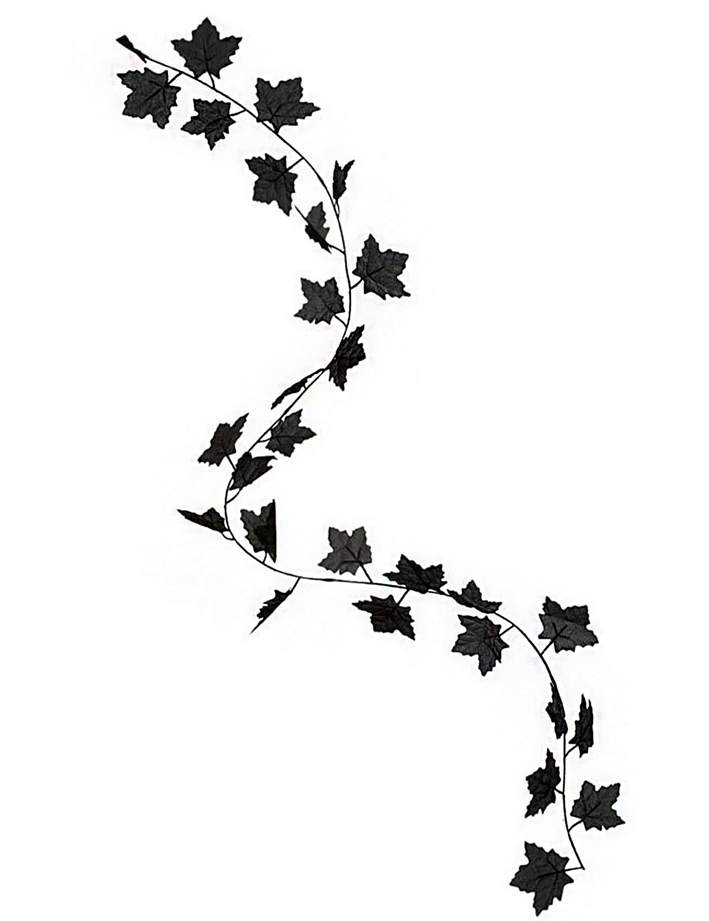 Vue d'ensemble de la guirlande de feuilles décoration d'Halloween