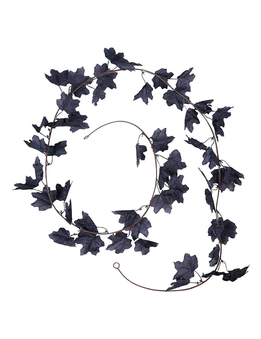 Guirlande de feuilles pour décoration d'Halloween noire