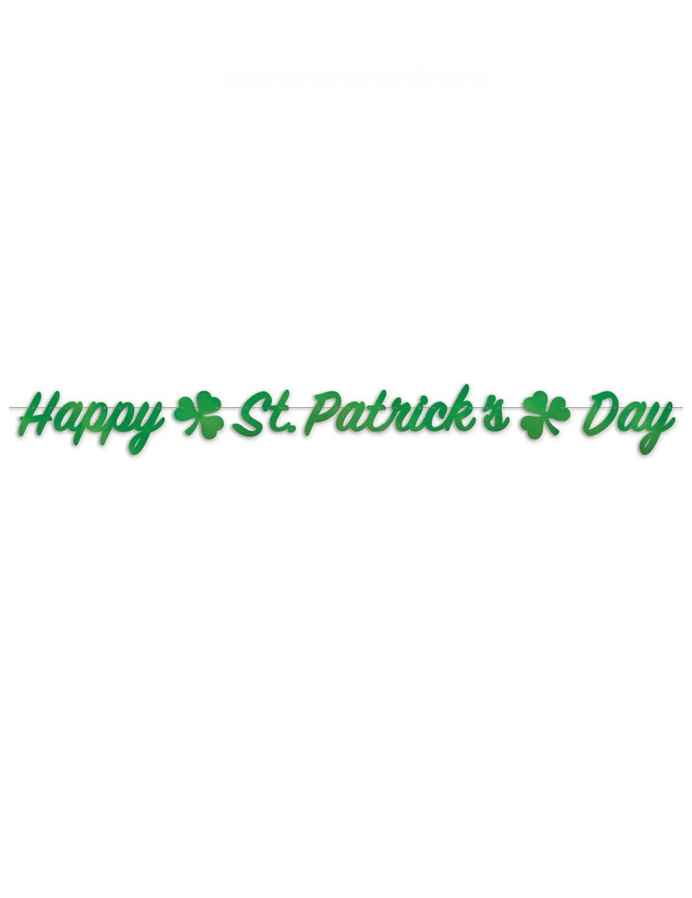 Pogled od spredaj na girlando Happy St Patrick's Day