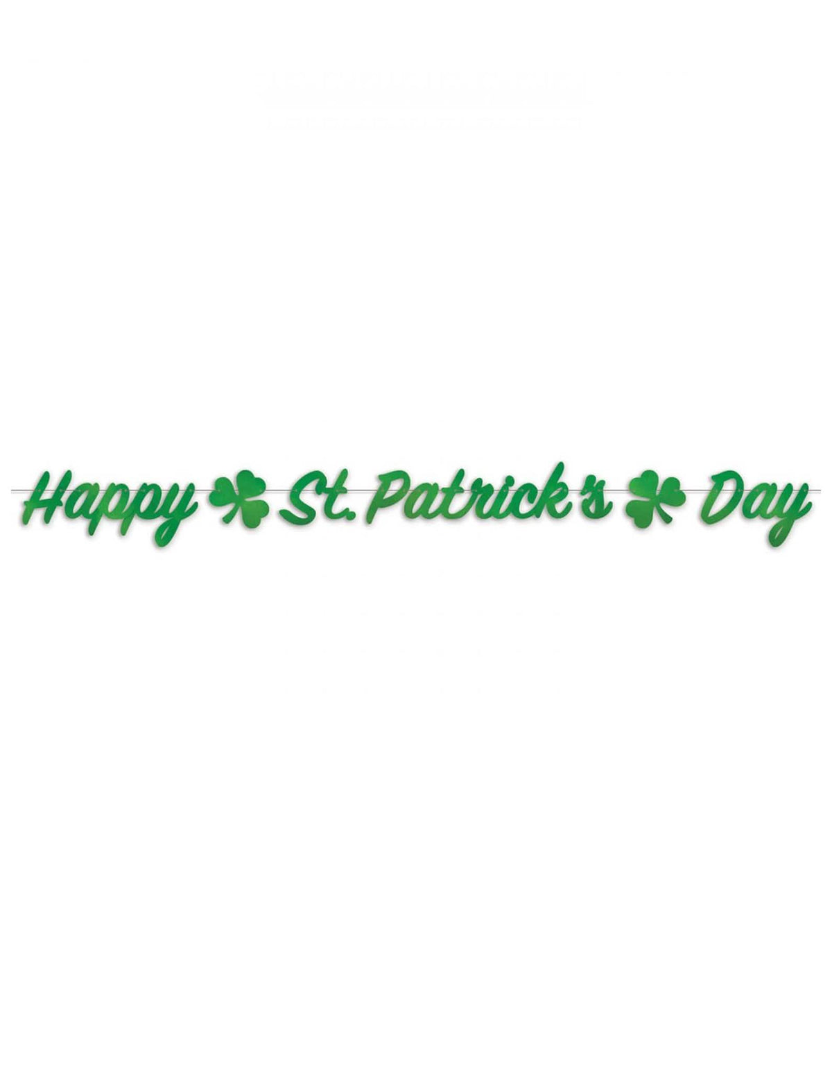 Pogled od spredaj na girlando Happy St Patrick's Day