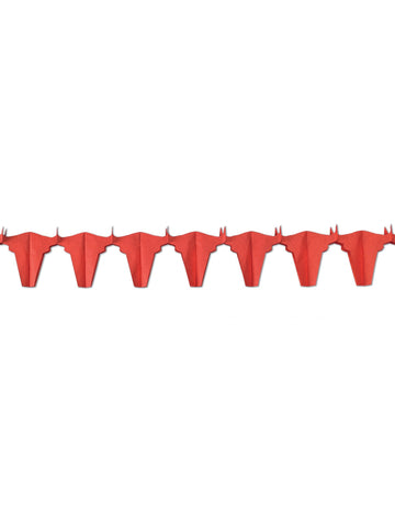 Cvetlični papir Garland Red Bik 4,5 m