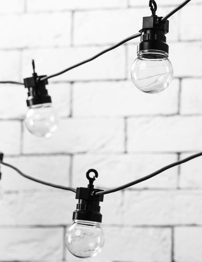 Črna LED veriga lučk v bistro slogu 5 m