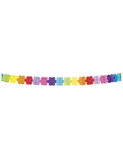 Večbarvni cvetlični papir Garland 4 metre