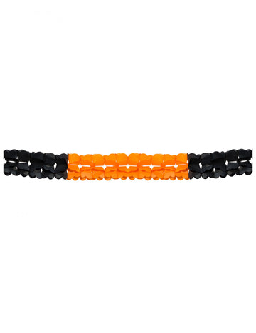 Oranžna in črna girlanda za noč čarovnic