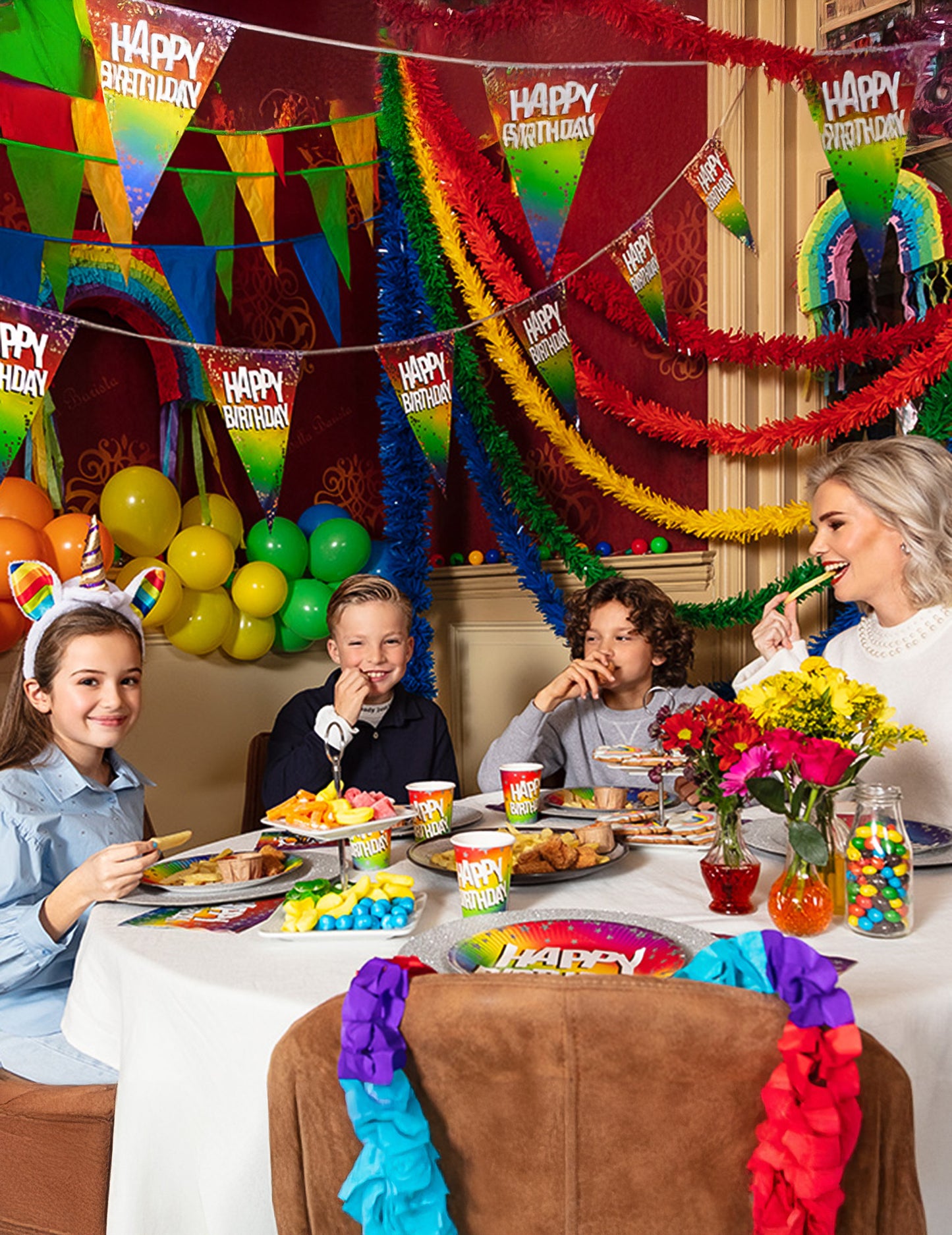 Oranžna PVC girlanda 10 metrov 