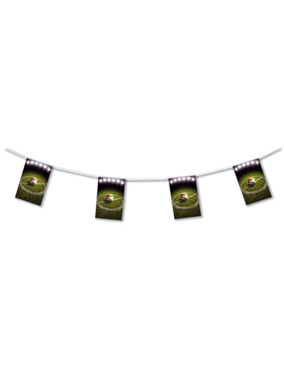 Guirlande Terrain de Football pour fête papier ignifugé vert