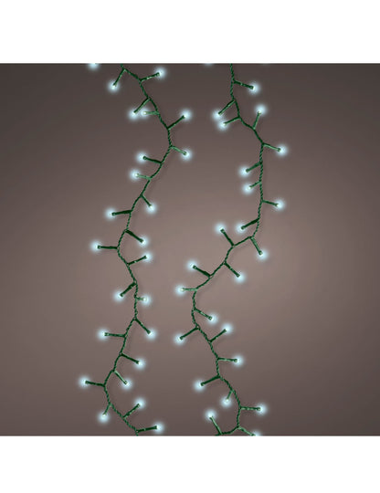 Guirlande lumineuse 400 LED pour décoration blanche 10 m avec 8 fonctions