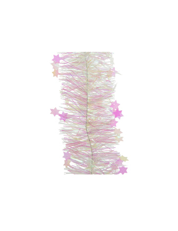 Garland za iridescentno jelko z zvezdami 270 cm