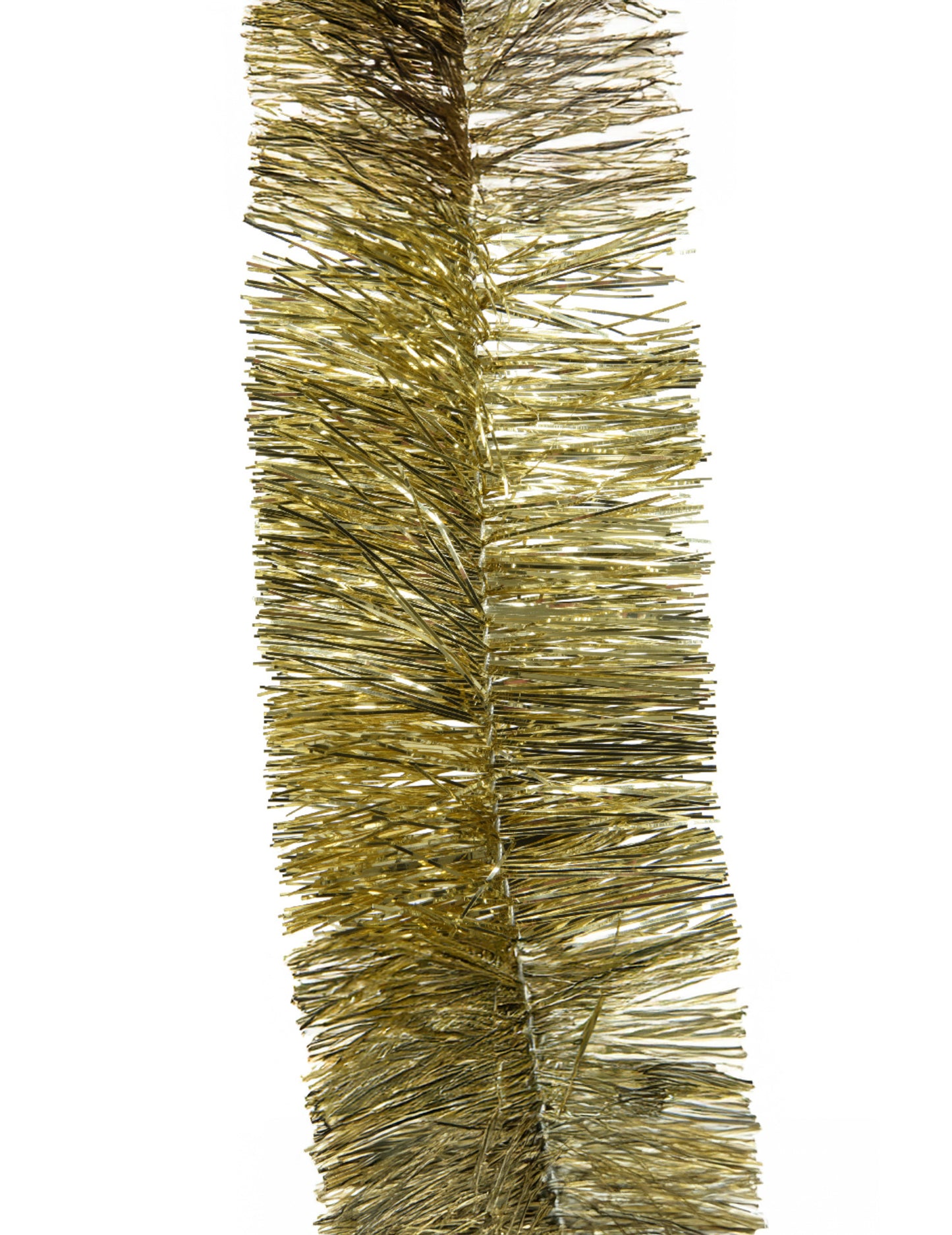 Zlata bleščeča girlanda za božično drevo 270 cm šik dekor