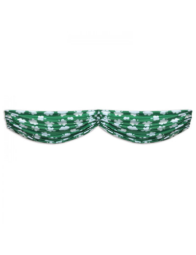 Guirlande motifs trèfles pour fête verte et blanche