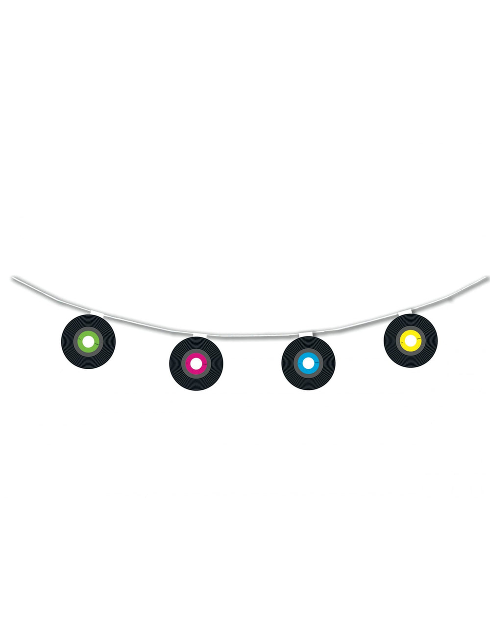 Guirlande vinyle pour fête papier ignifugé multicolore