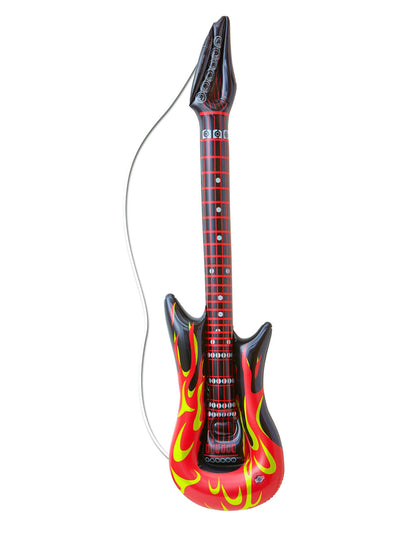 Rock kitara v napihljivih plamenih 105 cm