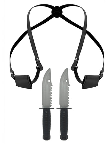 Kovček z dvema nožema za odrasle