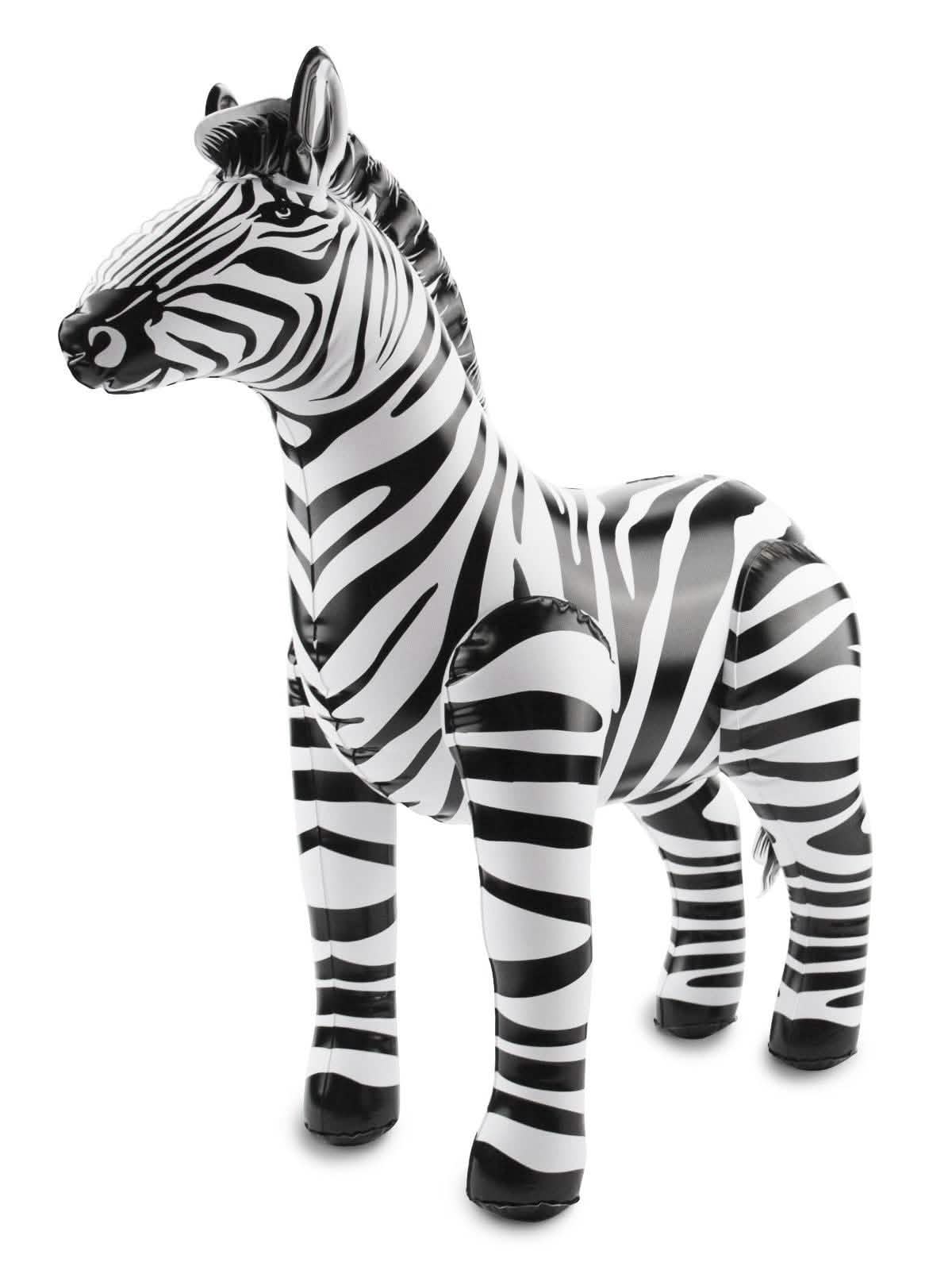 napihljiv safari zebra za zabavo črno in belo