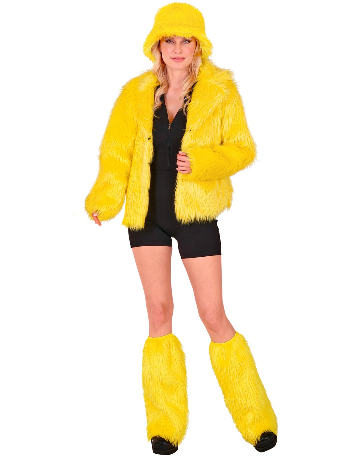 Jambières à poils jaunes adulte