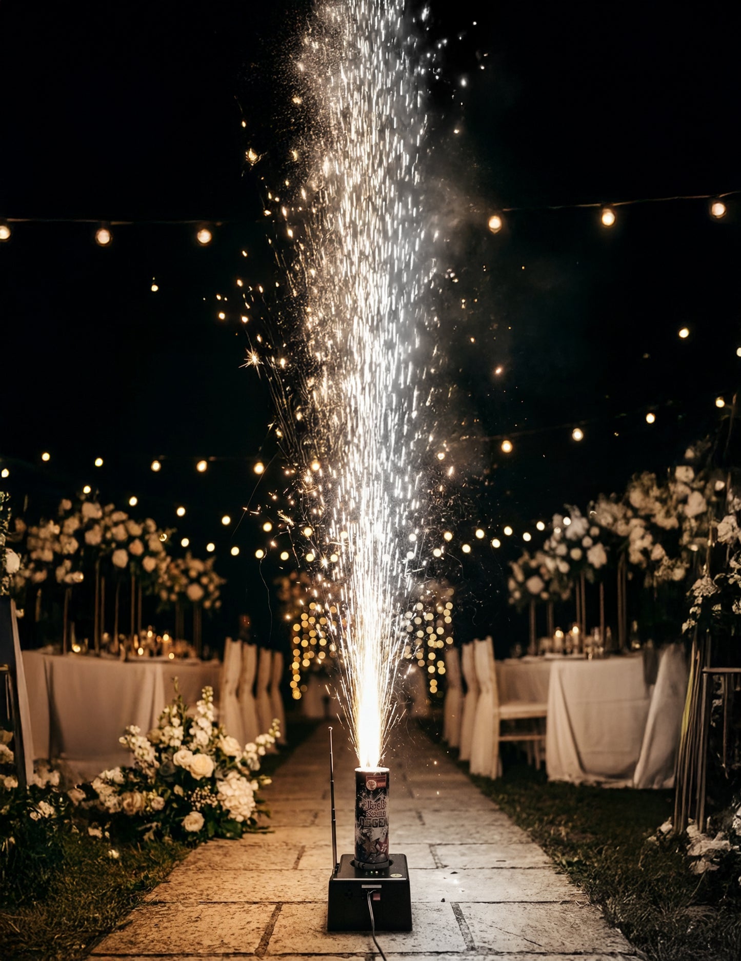 Ognjemet za oder 3 metre 30 sekund zlato & srebro 