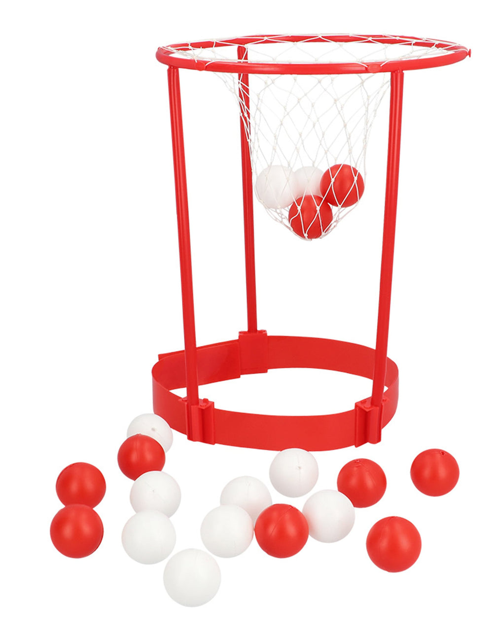 Panier et balles du jeu d'apéro basket shot