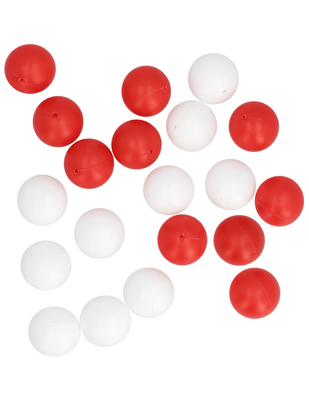 Balles rouges et blanches du jeu d'apéro basket shot