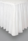 Jupe de table adhésive pour fête blanc en plastique