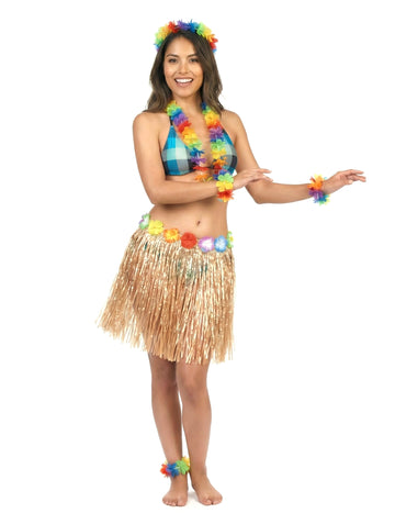 Kratko havajsko krilo v plastiki za odrasle