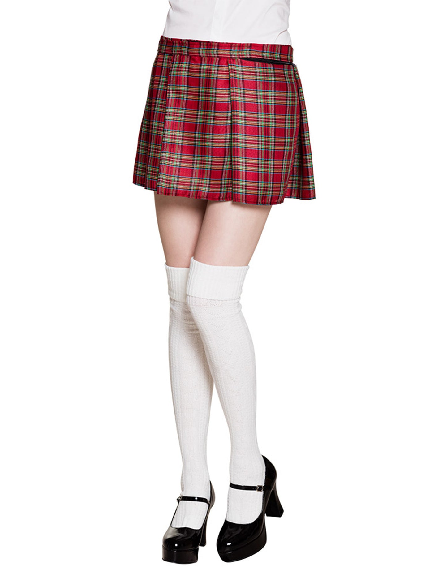 Rdeče škotsko krilo za ženske 
