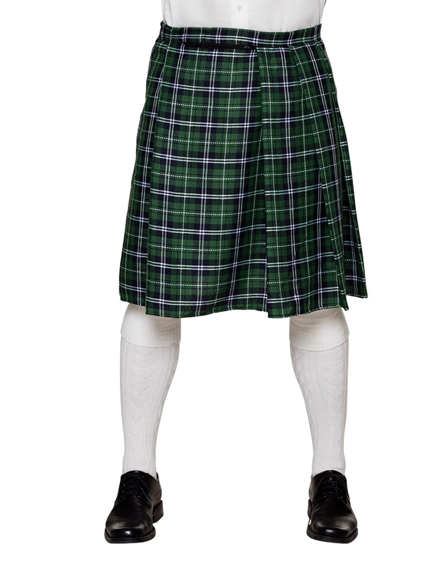 Zeleni škotski kilt človek