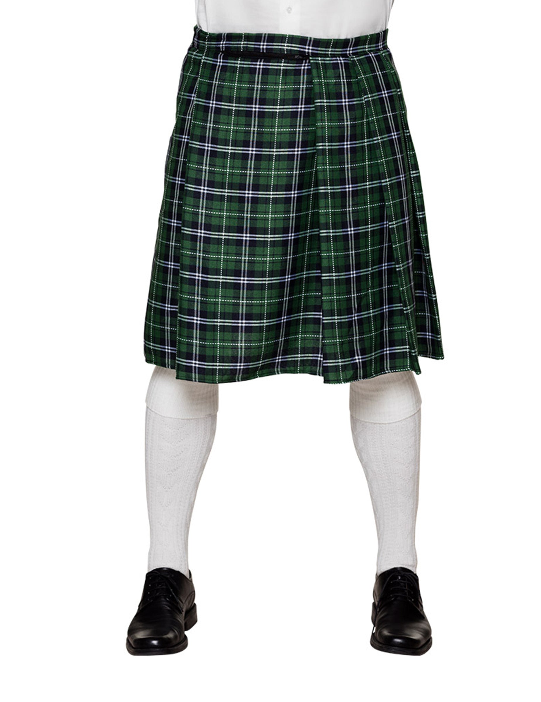 Kilt écossais pour homme vert à carreaux