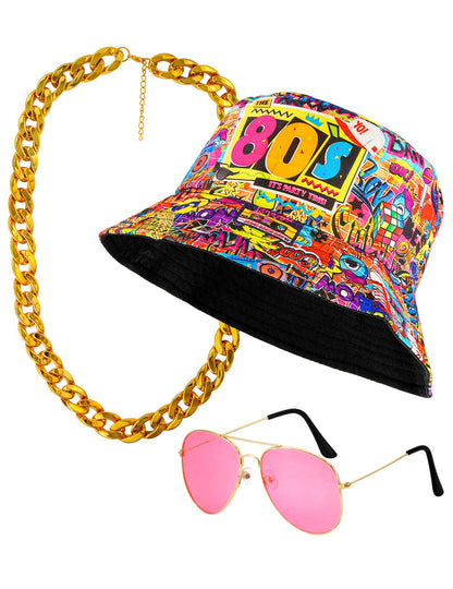 Kit accessoires années 80 adulte