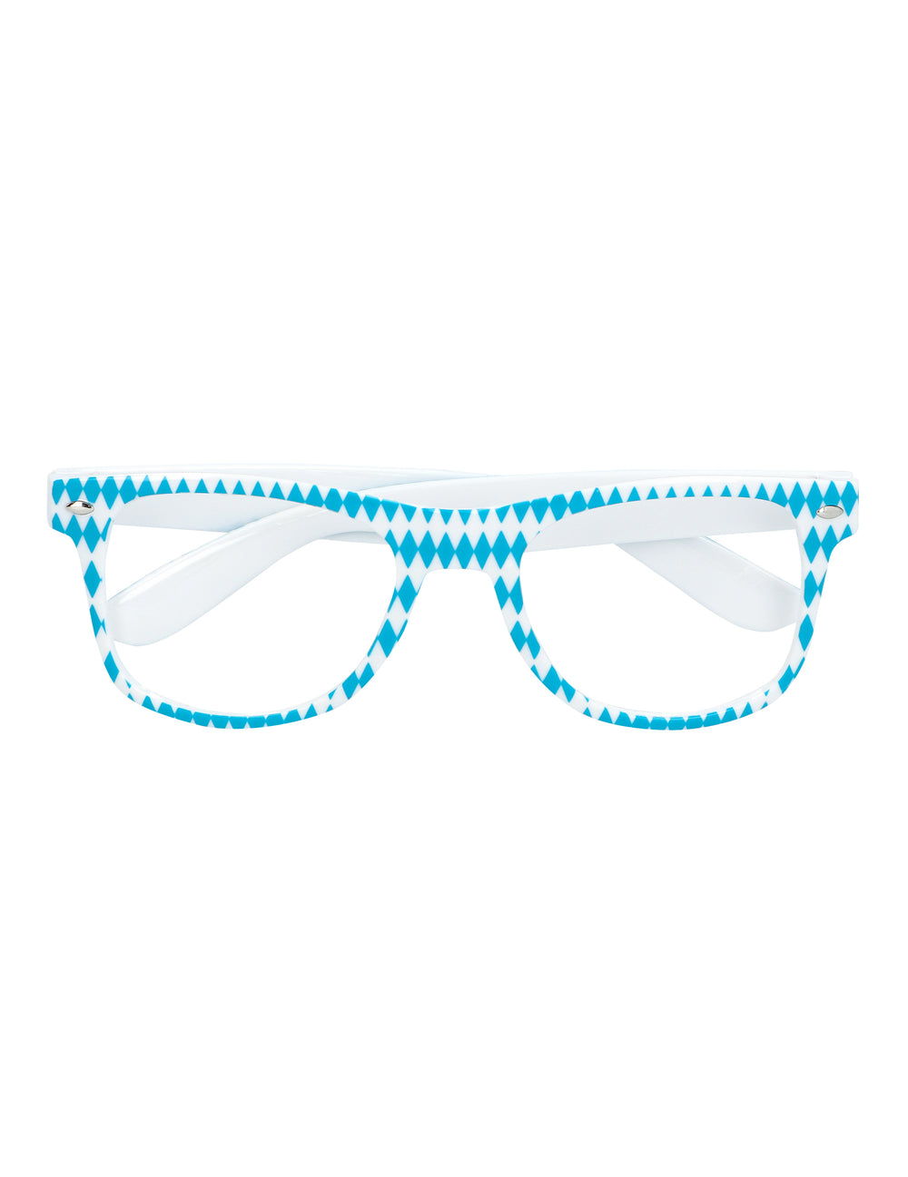 Lunettes à motifs losanges du Kit accessoires Bavarois fête de la bière pour adulte